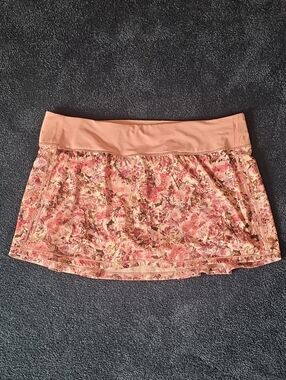 lululemon athletica Pale Pink Floral Athletic Skort